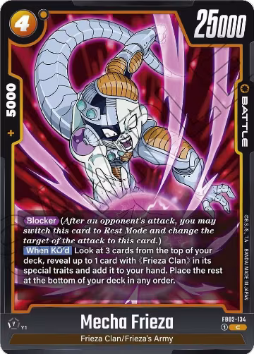 Mecha Frieza (FB02-134), Blazing Aura — DB Fusion card price