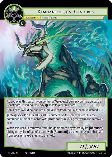Remnantherion Geniurus (TTT-039 N), Thoth of the Trinity — Force of Will card price