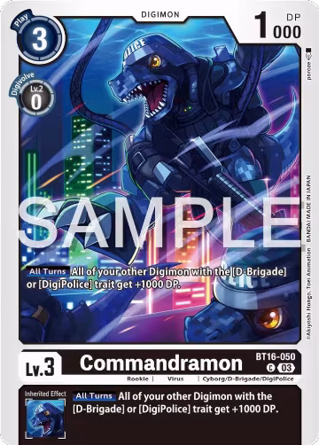 Commandramon (BT16-050 C), Beginning Observer — Digimon card price