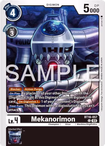 Mekanorimon (BT16-057 C), Beginning Observer — Digimon card price
