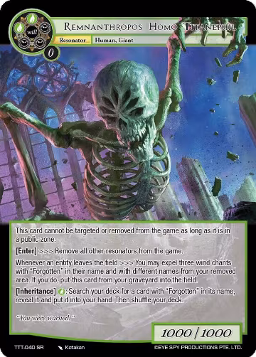 Remnanthropos Homo Titanephil (TTT-040 SR), Thoth of the Trinity — Force of Will card price
