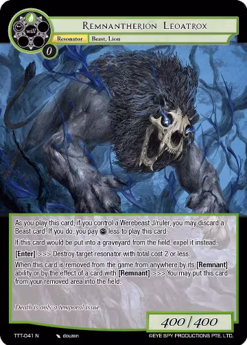 Remnantherion Leoatrox (TTT-041 N), Thoth of the Trinity — Force of Will card price