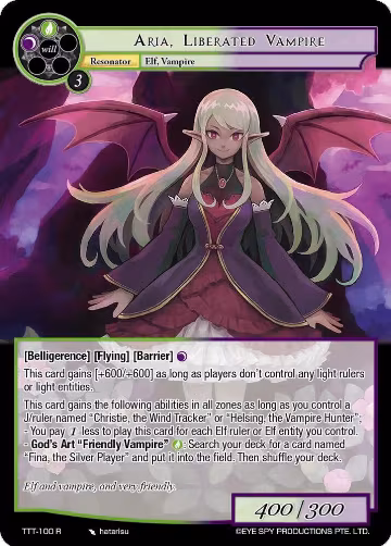 Aria, Liberated Vampire (TTT-100 R), Thoth of the Trinity — Force of Will card price