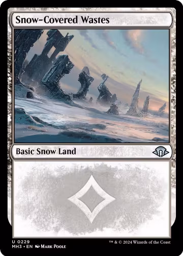 Snow-Covered Wastes (0229) (229), Modern Horizons 3 — Magic card price