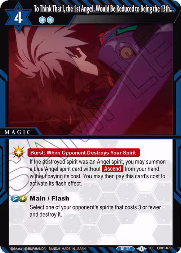 To Think That I, the 1st Angel, Would Be Reduced to Being the 13th... (CB01-079), Collaboration Booster 01: Halo of Awakening — Battle Spirits card price