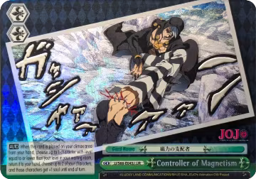 Controller of Magnetism (JJR) (Silver Stamp) (JJ/S66-E045J JJR), JoJo's Bizarre Adventure: Golden Wind — Weiß Schwarz card price