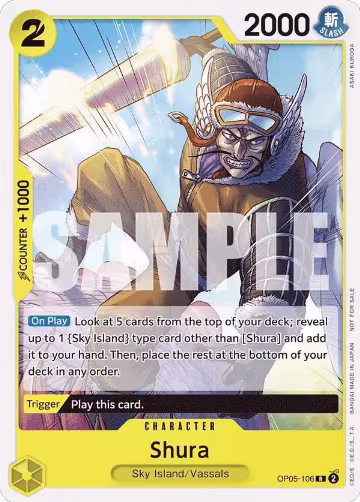 Shura (Tournament Pack Vol. 7) (OP05-106), One Piece Promotion Cards — One Piece card price