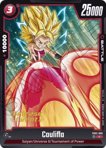 Caulifla - FB02-006 (FB02-006), Blazing Aura Release Event Cards — DB Fusion card price