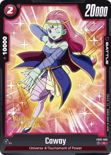 Caway (FB02-009), Blazing Aura Release Event Cards — DB Fusion card price