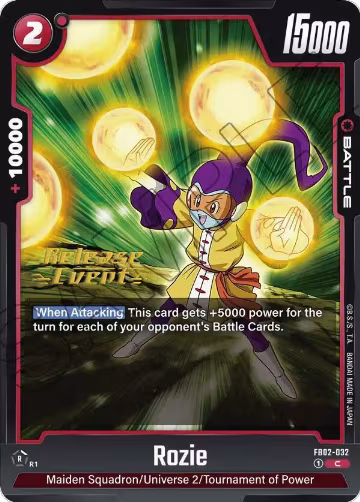 Rozie (FB02-032), Blazing Aura Release Event Cards — DB Fusion card price