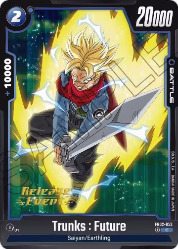 Trunks : Future - FB02-053 (FB02-053), Blazing Aura Release Event Cards — DB Fusion card price