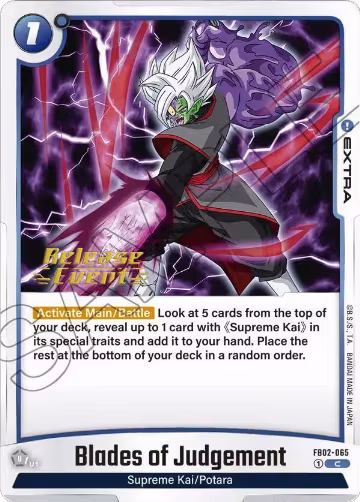 Blades of Judgement (FB02-065), Blazing Aura Release Event Cards — DB Fusion card price
