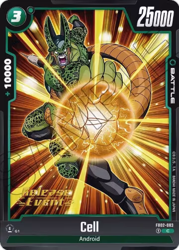 Cell - FB02-083 (FB02-083), Blazing Aura Release Event Cards — DB Fusion card price