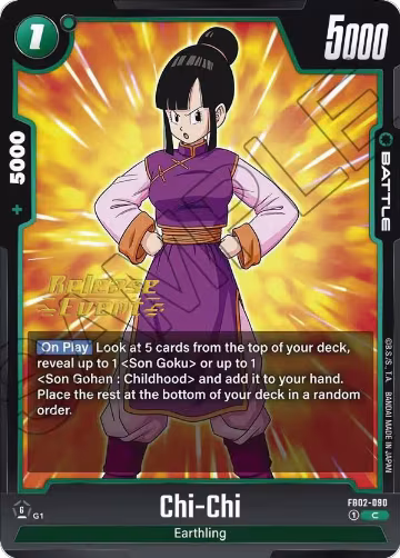 Chi-Chi (FB02-090), Blazing Aura Release Event Cards — DB Fusion card price