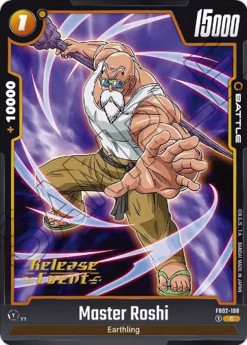 Master Roshi - FB02-108 (FB02-108), Blazing Aura Release Event Cards — DB Fusion card price