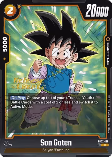 Son Goten - FB02-120 (FB02-120), Blazing Aura Release Event Cards — DB Fusion card price