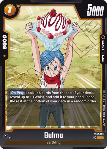 Bulma - FB02-129 (FB02-129), Blazing Aura Release Event Cards — DB Fusion card price