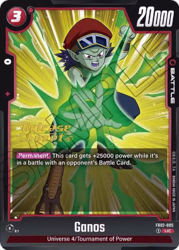 Ganos (FB02-005), Blazing Aura Release Event Cards — DB Fusion card price
