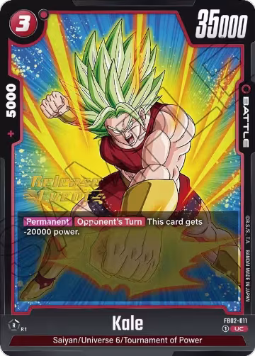 Kale (FB02-011), Blazing Aura Release Event Cards — DB Fusion card price