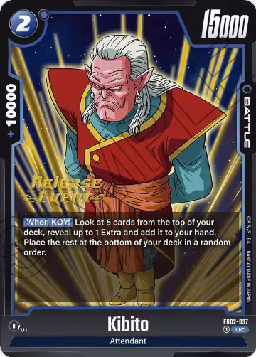 Kibito (FB02-037), Blazing Aura Release Event Cards — DB Fusion card price