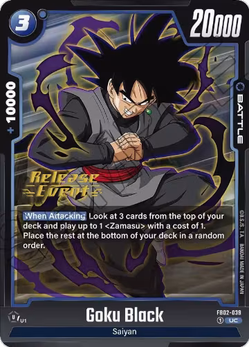 Goku Black - FB02-039 (FB02-039), Blazing Aura Release Event Cards — DB Fusion card price