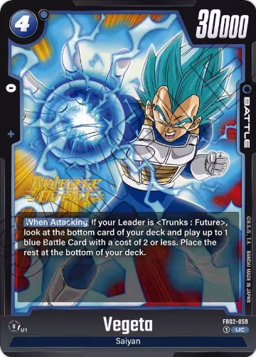 Vegeta - FB02-059 (FB02-059), Blazing Aura Release Event Cards — DB Fusion card price