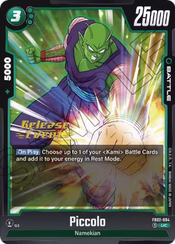 Piccolo - FB02-094 (FB02-094), Blazing Aura Release Event Cards — DB Fusion card price
