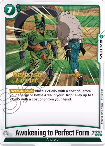 Awakening to Perfect Form (FB02-100), Blazing Aura Release Event Cards — DB Fusion card price