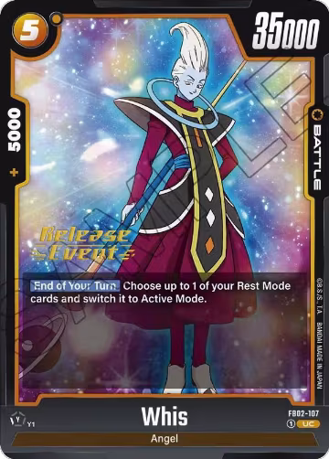 Whis - FB02-107 (FB02-107), Blazing Aura Release Event Cards — DB Fusion card price