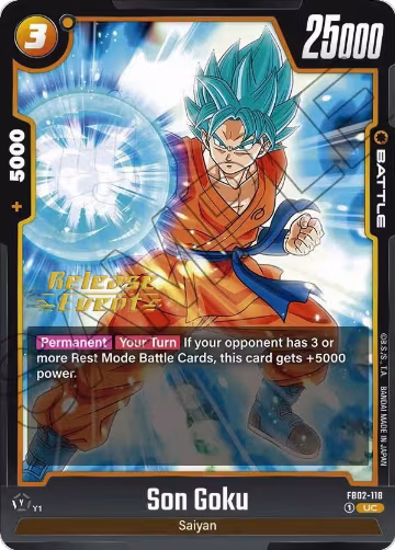 Son Goku - FB02-118 (FB02-118), Blazing Aura Release Event Cards — DB Fusion card price