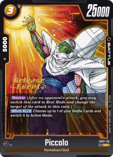 Piccolo - FB02-126 (FB02-126), Blazing Aura Release Event Cards — DB Fusion card price