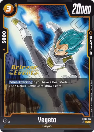 Vegeta - FB02-132 (FB02-132), Blazing Aura Release Event Cards — DB Fusion card price