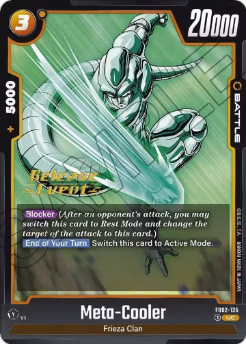 Meta-Cooler (FB02-135), Blazing Aura Release Event Cards — DB Fusion card price