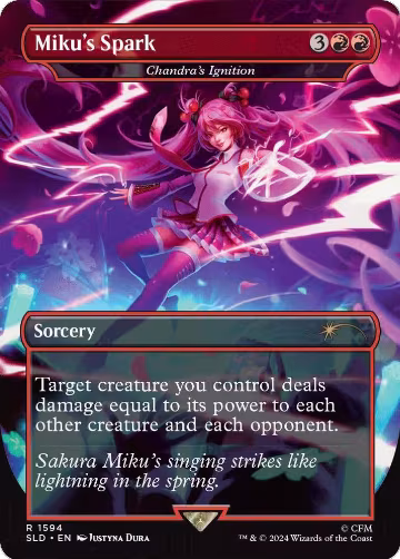 Miku's Spark - Chandra's Ignition (1594), Secret Lair Drop Series — Magic card price