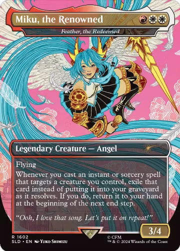 Miku, the Renowned - Feather, the Redeemed (1602), Secret Lair Drop Series — Magic card price