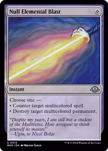 Null Elemental Blast (12), Modern Horizons 3 — Magic card price