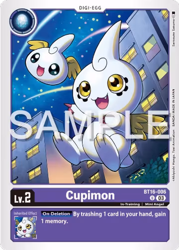 Cupimon (BT16-006 U), Beginning Observer — Digimon card price