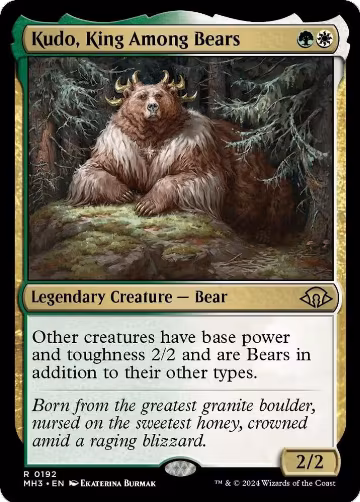Kudo, King Among Bears (192), Modern Horizons 3 — Magic card price