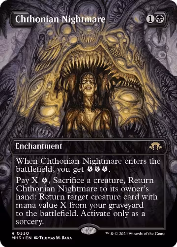 Chthonian Nightmare (Borderless) (330), Modern Horizons 3 — Magic card price