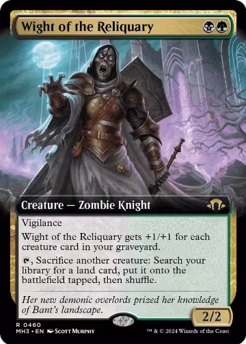 Wight of the Reliquary (Extended Art) (460), Modern Horizons 3 — Magic card price