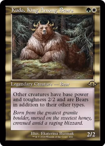 Kudo, King Among Bears (Retro Frame) (432), Modern Horizons 3 — Magic card price