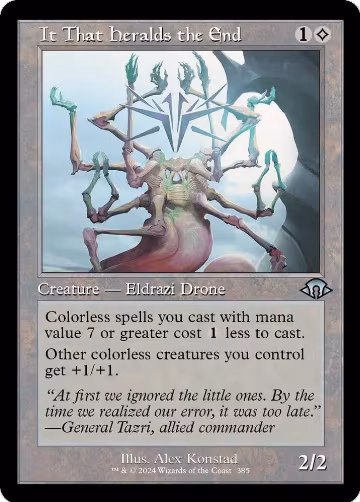 It That Heralds the End (Retro Frame) (385), Modern Horizons 3 — Magic card price