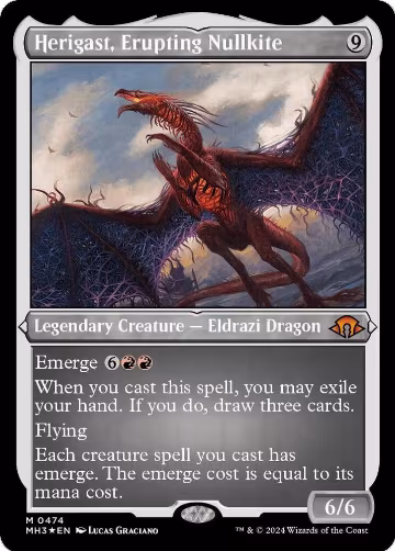 Herigast, Erupting Nullkite (Foil Etched) (474), Modern Horizons 3 — Magic card price