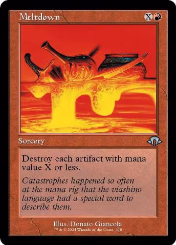Meltdown (Retro Frame) (418), Modern Horizons 3 — Magic card price