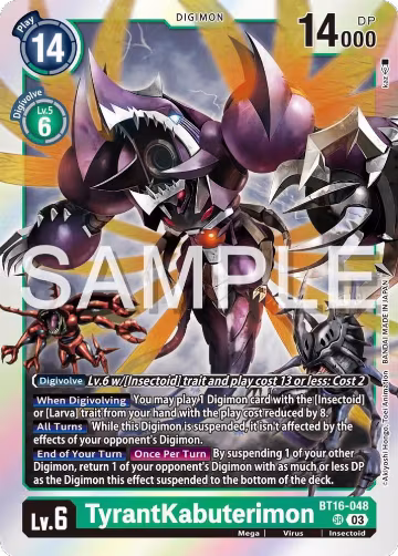TyrantKabuterimon (BT16-048 SR), Beginning Observer — Digimon card price