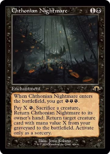 Chthonian Nightmare (Retro Frame) (406), Modern Horizons 3 — Magic card price