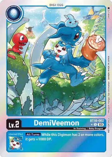 DemiVeemon (Box Promotion Pack: Beginning Observer) (BT16-002 U), Beginning Observer — Digimon card price