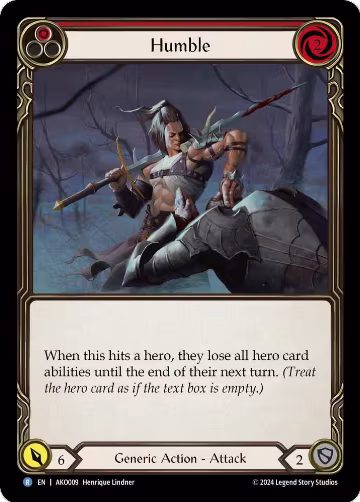 Humble (Red) (AKO009) — card price