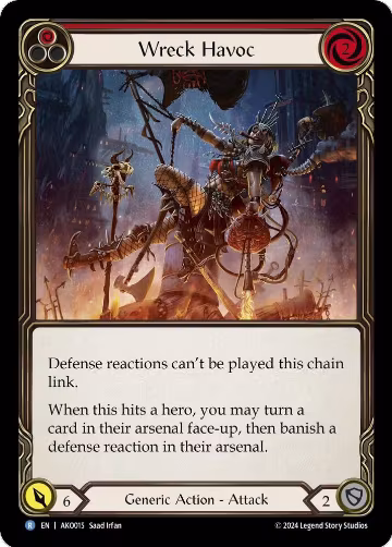 Wreck Havoc (Red) (AKO015), Armory Deck: Kayo — Flesh & Blood card price