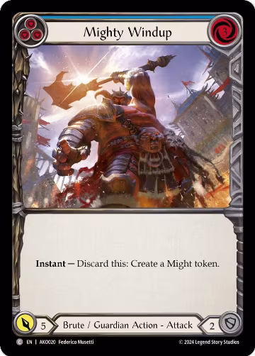 Mighty Windup (Blue) (AKO020), Armory Deck: Kayo — Flesh & Blood card price